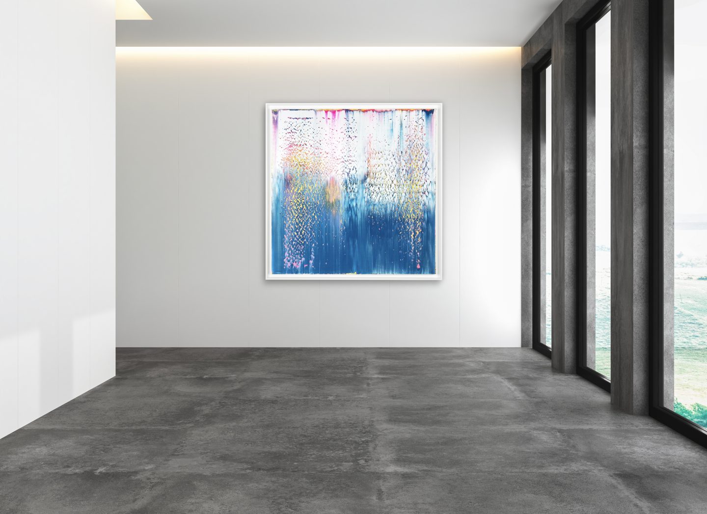 158 cm x 158 cm Kugaaruk framed white mockup 2
