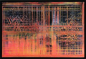 107 cm x 157 cm x 6 cm 22 Bromo22 framed blacl